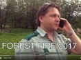 VIDEO.Likvidace lesního požáru nedaleko Paprsku