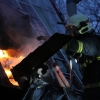 požár chaty v Dolanech    zdroj foto: HZS Olk