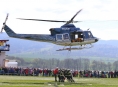 Hašení požárů vrtulníkem v Šumperku
