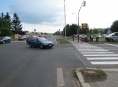 Při dopravní nehodě v Šumperku byla zraněna také kolemjdoucí chodkyně