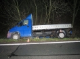Opilý řidič u Rovenska zapadl do příkopu