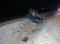 Rychlá jízda na zasněžené silnici se vymstila motoristce na Šumpersku