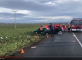 VIDEO.Tragická dopravní nehoda dvou osobních vozidel v Olomouckém kraji před Vánoci