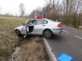 Devatenáctiletá řidička havarovala mezi Bratrušovem a Šumperkem