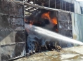 Náročný zásah hasičů v Olšanech