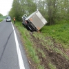 havárie nákladního vozidla     zdroj foto: PČR