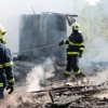 V Šumperku vyhořela budova autobazaru   foto: šumpersko.net - M. Jeřábek