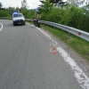 Sobotín - havárie motorkáře       zdroj foto: PČR