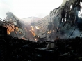 Zábřežští hasiči likvidují požár skladu slámy
