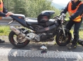Kvůli havárii motorkáře byla krátce uzavřena silnice z Koutů nad Desnou na Červenohorské sedlo