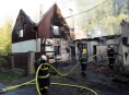 Čtyři jednotky hasičů zasahovaly u požáru rodinného domu