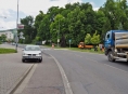 Srna překvapila řidiče v centru Šumperka