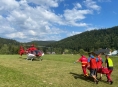 Vrtulník letěl čtyřikrát do Jeseníků k závažným případům