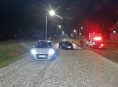 V únikovém pruhu u Mohelnice se střetla dvě auta