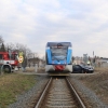 Olomouc - střet auta a vlaku                zdroj foto: PČR