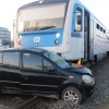 Nehoda na železničním přejezdu      zdroj foto: PČR
