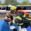  Hasiči při cvičení zachraňovali desítky zraněných z autobusů    zdroj foto: HZS OLK