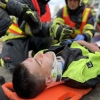 Hasiči při cvičení zachraňovali desítky zraněných z autobusů    zdroj foto: HZS OLK