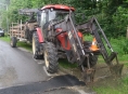 Havárie traktoru na Jesenicku