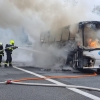 Požár autobusu na Červenohorském sedle    zdroj foto: HZS OLK