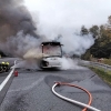 Požár autobusu na Červenohorském sedle    zdroj foto: HZS OLK