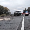 Požár autobusu na Červenohorském sedle    zdroj foto: HZS OLK