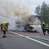 Požár autobusu na Červenohorském sedle    zdroj foto: HZS OLK