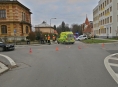 Čelní střet aut v Šumperku