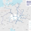 Schéma mezinárodní dopravy ČD 2025   zdroj:č.d.