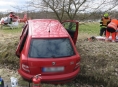 Řidička na Šumpersku narazila do přikopu