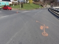 Střet auta s cyklistou na Jesenicku