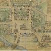  Unikátní plán židovské čtvrti v Lošticích z roku 1727    zdroj: VM