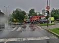 Dopravní nehoda na křižovatce v Šumperku