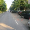 Řidička v Šumperku narazila do zaparkovaných vozidel