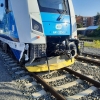 Střet osobního auta s vlakem       zdroj foto: PČR