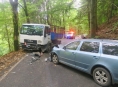 Auto u Bušína najelo do protisměru