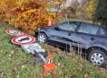 Řidič na Jesenicku skončil v příkopu