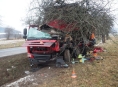 Řidič ve Velkých Losinách narazil do stromu