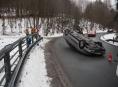 Opilý řidič přetočil auto na střechu