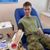 Studenti vojenské školy hromadně darovali krev     zdroj foto: AGEL