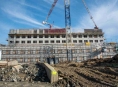Stavba největšího pavilonu v historii FN Olomouc