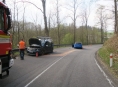 Řidič přejel do protisměru mezi Bušínem a Bukovicemi