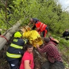 Hasiči a záchranáři pomohli zraněnému lesnímu dělníkovi