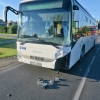 Střet autobusu se škodovkou v Mohelnici