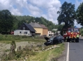 Řidička neudržela auto na silnici