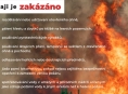 NAŘÍZENÍ: V kraji je zakázáno rozdělávat oheň v přírodě