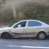 Poškozené vozidlo Škoda Octavia zdroj foto: PČR