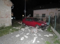 Opilá řidička v Šumperku poškodila plynovou přípojku