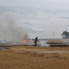 V Zábřehu hořelo strniště a 110 balíků slámy zdroj foto:HZS Ok