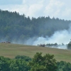 požár pole a části lesa Podolí (Šumpersko)  zdroj foto:HZS Ok